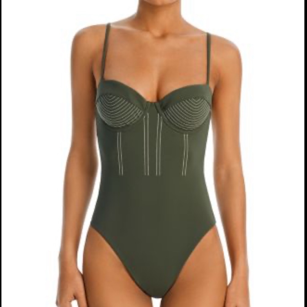 SIMKHAI
Beatrix Bustier One Piece Swimsuit - Picture 2 of 8